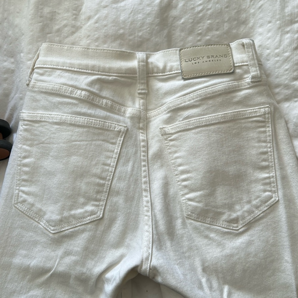 Lucky jeans women’s white Bridgette high-rise skinny jeans size 28/6